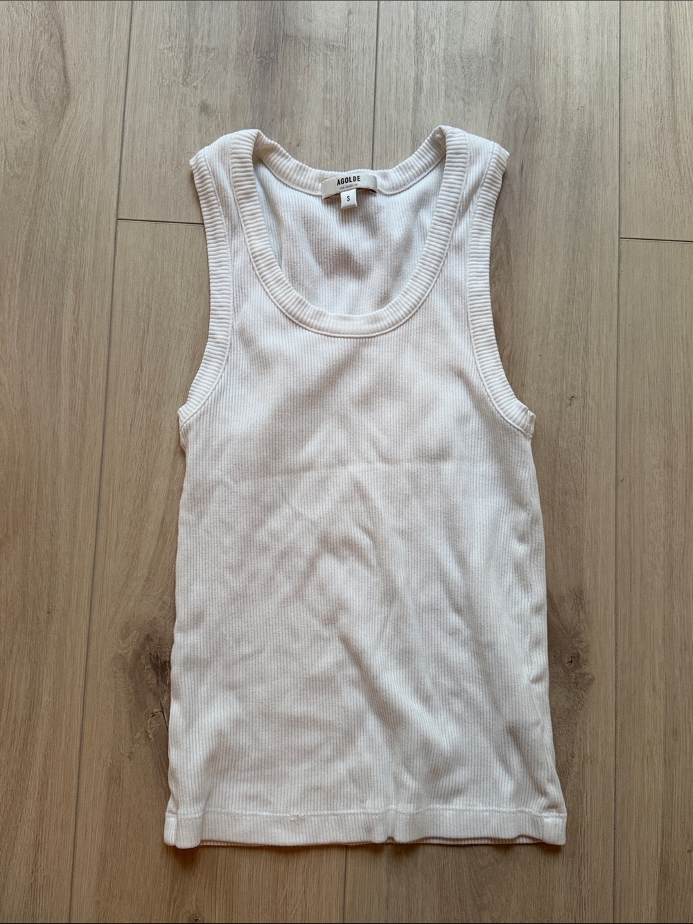 AGOLDE - White Tank Size S